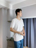 Calvin Klein內(nèi)衣【黑標(biāo)系列】夏季男士簡約刺繡ck舒適打底家居短袖T恤NB3632 100-月光白 M 曬單實(shí)拍圖