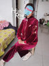 緹米媗媽媽休閑運動(dòng)服套裝2026春秋三件套金絲絨中老年女裝時(shí)尚繡花外套 酒紅色3203（金絲絨三件套）主 XL 建議穿105-118斤 曬單實(shí)拍圖