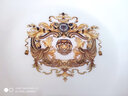 品聚德 骨瓷深菜盤(pán)湯盤(pán)家用沙拉盤(pán)創(chuàng  )意餐盤(pán)方形翹角盤(pán)陶瓷盤(pán)異形盤(pán)餐具 巴比倫盛宴骨瓷翹腳盤(pán) 1個(gè)裝 曬單實(shí)拍圖