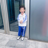 mlgt kids童裝男童秋裝套裝春秋新款兒童休閑兩件套中小童寶寶運(yùn)動(dòng)服 藍(lán)色（帶包包） 100 cm （建議95身高左右） 曬單實(shí)拍圖