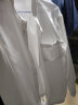 无印良品（MUJI）男式 法兰绒立领衬衫 长袖休闲百搭衬衣男士外套纯棉全棉ACA75C1A 米白色 L （175/100A） 实拍图