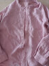 梵希蔓春秋新款小衫洋气时尚荷叶领衬衫女小众设计感减龄上衣 V1527 粉色 L 实拍图