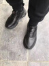 KLWP輕奢男鞋四季休閑鞋男2025新款真皮氣墊軟底旋轉紐扣運動鞋子男 黑色 38 曬單實拍圖