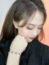 紀思梵輕奢四葉草瑪瑙手鏈女時尚飾品生日送老婆520情人節(jié)禮物 玫瑰金色孔雀石手鏈（賀卡） 曬單實拍圖