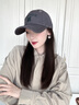 川玖田一棒球帽 軟頂顯臉小 時(shí)尚百搭字母立體刺繡鴨舌帽男女同款破洞水洗 深灰色 均碼 帽圍56-62C均碼 可調節 曬單實(shí)拍圖