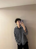 聲猴夾克男高級感痞帥春秋套裝設(shè)計感燈芯絨外套日系秋裝搭配一整套男 【3件裝】灰外套+白長T+束腳黑褲 XL 曬單實拍圖