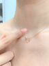 克徠帝【現(xiàn)貨閃發(fā)】18K金莫比烏斯環(huán)項鏈鉆石女彩金送女友 【X00299BR】K紅 約4分【豪華款】 曬單實拍圖