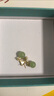 銀瑜 S925銀針耳環(huán)女款耳墜女銀飾復(fù)古風(fēng)耳釘氣質(zhì)高級(jí)感飾品仿和田玉 和田玉耳環(huán) 曬單實(shí)拍圖