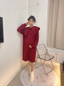 達(dá)芙妮（DAPHNE）厚底短靴女2025秋冬季新款松緊帶雪地靴短筒加絨保暖戶外女靴子 米色 37 曬單實(shí)拍圖