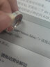 陳銀匠S999足銀情侶戒指男女光面活口可調節素圈簡(jiǎn)約送女友生日禮物對戒 平板戒指寬4mm重2克 曬單實(shí)拍圖