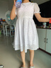 鉛筆俱樂(lè)部童裝2025夏裝新款女童連衣裙中大童裙子兒童收腰碎花裙 藍(lán)色 150cm 曬單實(shí)拍圖