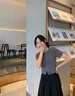 艾珠兒 連衣裙2021夏季新品女裝韓版女神范氣質(zhì)減齡時(shí)尚兩件套套裝裙小個(gè)子開叉高腰半身裙子休閑套裝女 圖片色 M 曬單實(shí)拍圖