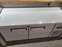 澳柯玛（AUCMA）冷藏工作台 商用冰柜卧式保鲜平冷全铜管操作台 冰柜奶茶店水吧台厨房操作台商用冰箱 【标准款】冷冻 长1.5米-宽0.6米-高0.8米 实拍图