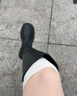 妙奕嘉過膝長筒襪春夏季長襪子女加厚保暖黑色襪子女生高筒襪白色堆堆襪 堆堆過膝襪【米色】 1雙 曬單實拍圖