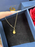 中國黃金CHINA GOLD平安果黃金項鏈女足金蘋(píng)果吊墜中秋節禮物送女友老婆生日實(shí)用足金小蘋(píng)果吊墜贈S925鏈 曬單實(shí)拍圖