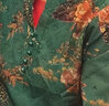 皮爾卡丹（pierre cardin）中年媽媽夏裝真絲襯衫女新款桑蠶絲短袖t恤上衣中老年人洋氣套裝 綠色上衣 2XL 建議105-120 曬單實拍圖