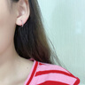 邁米德999純銀耳環(huán)女養(yǎng)耳洞素圈耳骨環(huán)耳扣高級感耳釘耳圈耳飾生日禮物 999足銀耳圈14mm一對 曬單實拍圖