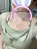 燕潯薄荷曼波風印花掛脖連衣裙女夏季不規(guī)則開叉中長裙純欲修身包臀裙 綠色 L (建議110-125斤) 曬單實拍圖