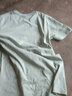 淘茲朗男士T恤硬挺華棉短袖t恤男士簡(jiǎn)約低調大碼寬松圓領(lǐng)印花半袖潮男裝 短袖THE豆綠 M 建議105-125斤 曬單實(shí)拍圖