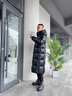 高梵黑金鵝絨服先鋒3.0八格亮面羽絨服男長(cháng)款官方高端品牌冬季厚外套 黑色  XXS 【155/鵝絨297g】 曬單實(shí)拍圖