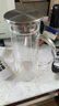 76茶業(yè)涼水壺耐熱玻璃高溫防爆家用大容量加厚玻璃杯大肚牛奶杯水杯 纖體壺 1600ml 曬單實(shí)拍圖