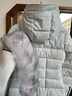 Moose Knuckles[折扣]Moose Knuckles女鵝絨可拆卸毛領(lǐng)中長小剪刀羽絨服秋冬款 氧氣藍(lán)色/石灰色羊毛領(lǐng) XS 曬單實拍圖