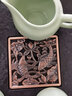 正揚茶盤(pán)家用茶托盤(pán)排蓄兩用石頭茶臺簡(jiǎn)約茶海功夫茶具配件 烏金石（42*25)合金底/儲排—年年有魚(yú) 曬單實(shí)拍圖