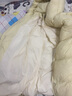 三彩2024冬季新款棉花糖羽絨服連帽白鴨絨外套中長面包服保暖女 嫩黃色 M 160/84A 曬單實(shí)拍圖