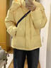 RGPX2024新款秋冬季大碼羽絨服棉衣棉襖顯瘦胖mm女中長款羽絨棉服外套 黑色 2XL 150-170斤 曬單實拍圖