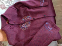 俞兆林中老年女裝秋裝奶奶裝唐裝外套60歲70媽媽春秋刺繡上衣服老太太婆 紅色 XL 推薦（85-100斤） 曬單實(shí)拍圖