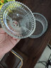 格娜斯（CRISTALGLASS）彩色水晶玻璃罐咖啡方糖罐帶蓋零食收納糖果罐子儲存罐燙缸罐果盒 透明玻璃罐-帶蓋 1個 500ml 曬單實拍圖