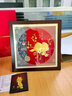 漢御帝閣足金金箔畫擺件壽桃賀壽禮品送長(zhǎng)輩導(dǎo)師生日禮物大壽禮高端紀(jì)念品 福壽安康-壽桃 足金輕奢30*30厘米 曬單實(shí)拍圖