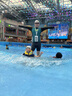 速比濤（Speedo）泳衣男鬧海系列抗氯防曬撞色沖浪長袖上衣溫泉度假 黑色/藍色 L 曬單實拍圖