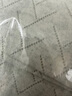 兆君秋冬鏤空線條羊絨圍巾女 純色百搭保暖毛線針織圍巾 灰白 曬單實(shí)拍圖