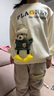 FIXXA女童套裝春秋裝2025新款兒童洋氣春季大童衣服小女孩運(yùn)動(dòng)兩件套潮 米杏色加絨 130 曬單實(shí)拍圖