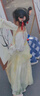 安妮優(yōu)兒（Anneyol）女童漢服春裝2025新款春夏兒童唐裝超仙古風(fēng)連衣裙中國風(fēng)女孩裙子 長袖米黃色 140 曬單實拍圖