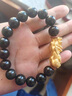 曉夢(mèng)黑瑪瑙手串水晶手鏈男士原石黑色瑪瑙串珠手串女款小珠子男女 珠徑-8mm(小巧女款)-黑瑪瑙 曬單實(shí)拍圖