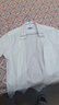 恒源祥[200支DP免燙]純棉襯衫男長(cháng)短袖薄款2025夏季新款休閑白襯衣 [200支DP免燙]短袖M06-9062 白色 41 【體重140-160斤】 曬單實(shí)拍圖