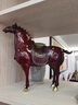 錦呈祥黃銅馬擺件馬到成功新中式家居辦公室裝飾品擺件喬遷禮物開業(yè)禮品 唐馬(小號(hào))+底座 曬單實(shí)拍圖