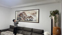望詠新中式客廳裝飾畫(huà)手繪山水畫(huà)辦公室掛畫(huà)國(guó)畫(huà)沙發(fā)背景墻大氣靠山畫(huà) 泰山日出A【圓角柏木】胡桃色 216*86【博物館級(jí)裱框】 曬單實(shí)拍圖