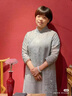 浮云堂「浮云堂.雅」霧渺.中式改良盤扣旗袍連衣裙女春夏款禪意禪服茶服 灰綠 M 曬單實拍圖