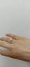 凡愛(ài)莫桑石戒指半壁江山培育鉆鴿子蛋女結婚求婚戒六爪鉆戒生日禮物 1克拉 D色莫桑石 曬單實(shí)拍圖