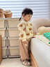 幼歌（YOUGE）嬰幼兒立體小熊加絨防風(fēng)保暖休閑褲松緊褲子潮 卡其 100 cm 曬單實(shí)拍圖
