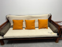 钟爱一生（CHERISHES LIFE）刺绣雪尼尔沙发垫套装四季通用沙发罩套巾防滑盖布定制沙发坐垫子 雪尼尔 字母完美-米黄色 70*210cm 实拍图