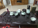 艾瑩嘉黑檀木茶盤(pán)功夫茶具整塊實(shí)木雕刻簡(jiǎn)約家用中式排水式茶臺泡茶托盤(pán) 黑檀松鹿茶盤(pán) 曬單實(shí)拍圖