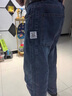 ChlqeKeith廣州新塘牛仔褲男士夏季薄款男褲高端寬松直筒褲彈力休閑長褲子男 703藍灰色 32 曬單實拍圖