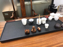 石間說 天然烏金石茶盤家用客廳石頭茶臺大號簡約功夫茶具托盤茶道創(chuàng)意 90CM-40CM-3CM 曬單實(shí)拍圖