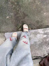 @POUM 港風(fēng)潮男美式復古秋季新款2022個(gè)性字母水洗牛仔褲男嘻哈衣多穿潮高街潮流痞帥長(cháng)褲子男秋季 GJXS-5031藍色 L【建議110-130斤】 曬單實(shí)拍圖
