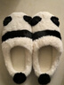 妙奕嘉熊貓冬季棉拖鞋女男外穿半包跟加絨保暖居家室內踩屎感毛毛絨棉鞋 熊貓半包棉拖 38-39 【建議37-38】 曬單實(shí)拍圖