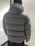 英爵倫（Enjeolon）【極寒大朵白鵝絨】熱反射男士加厚保暖羽絨服冬季可拆卸連帽外套 深灰色 2XL(推薦155-170斤) 曬單實(shí)拍圖